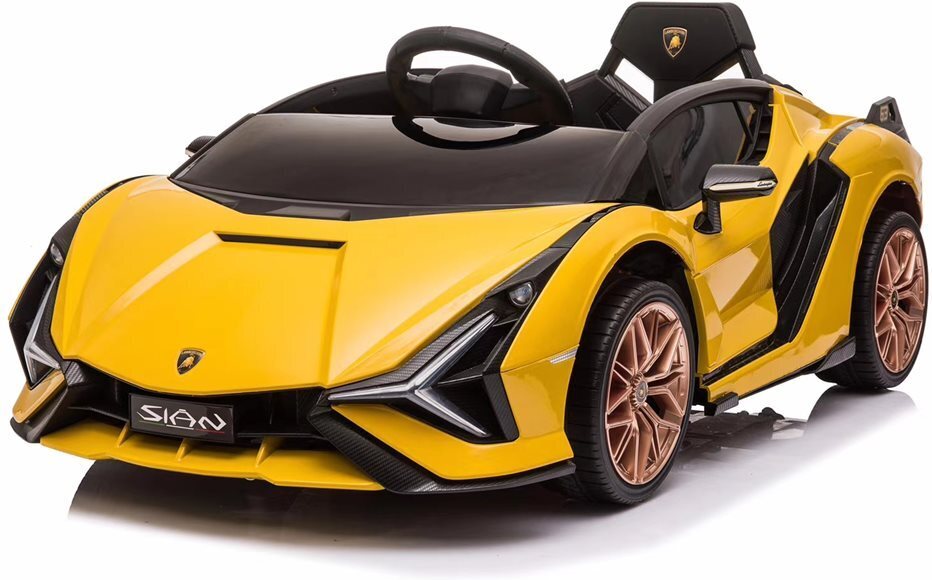 Lamborghini Sian 12V laste elektriauto, kollane