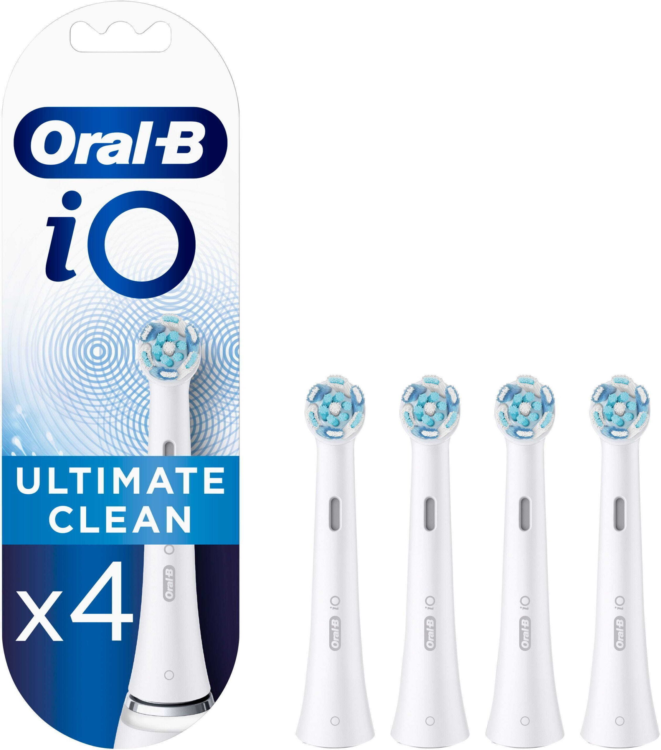 Oral-B iO Ultimate Clean vahetusharjad, valged, 4 tk
