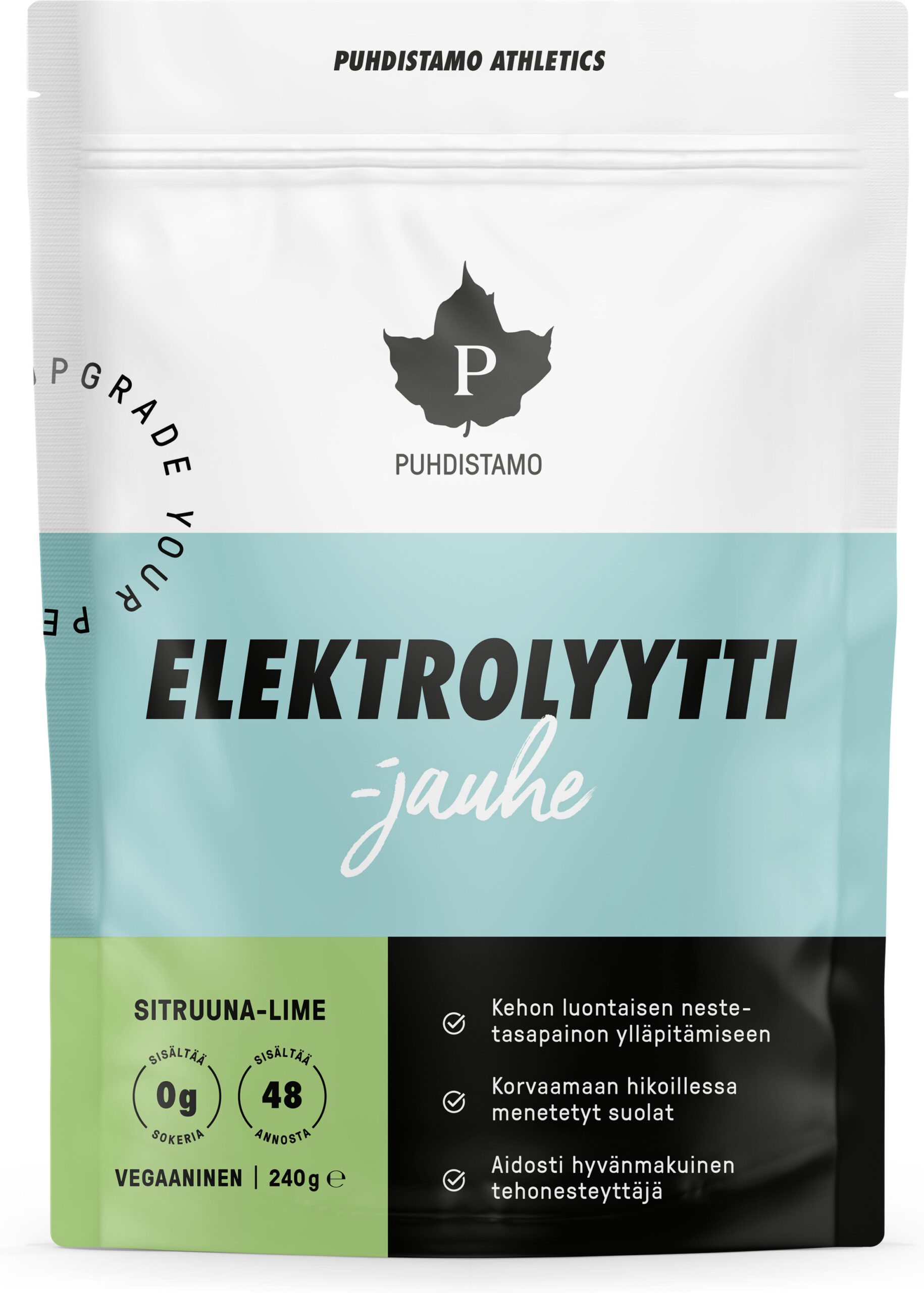 Puhdistamou Athletics elektrolüüdipulber sidruni-laimi maitsega, 240 g