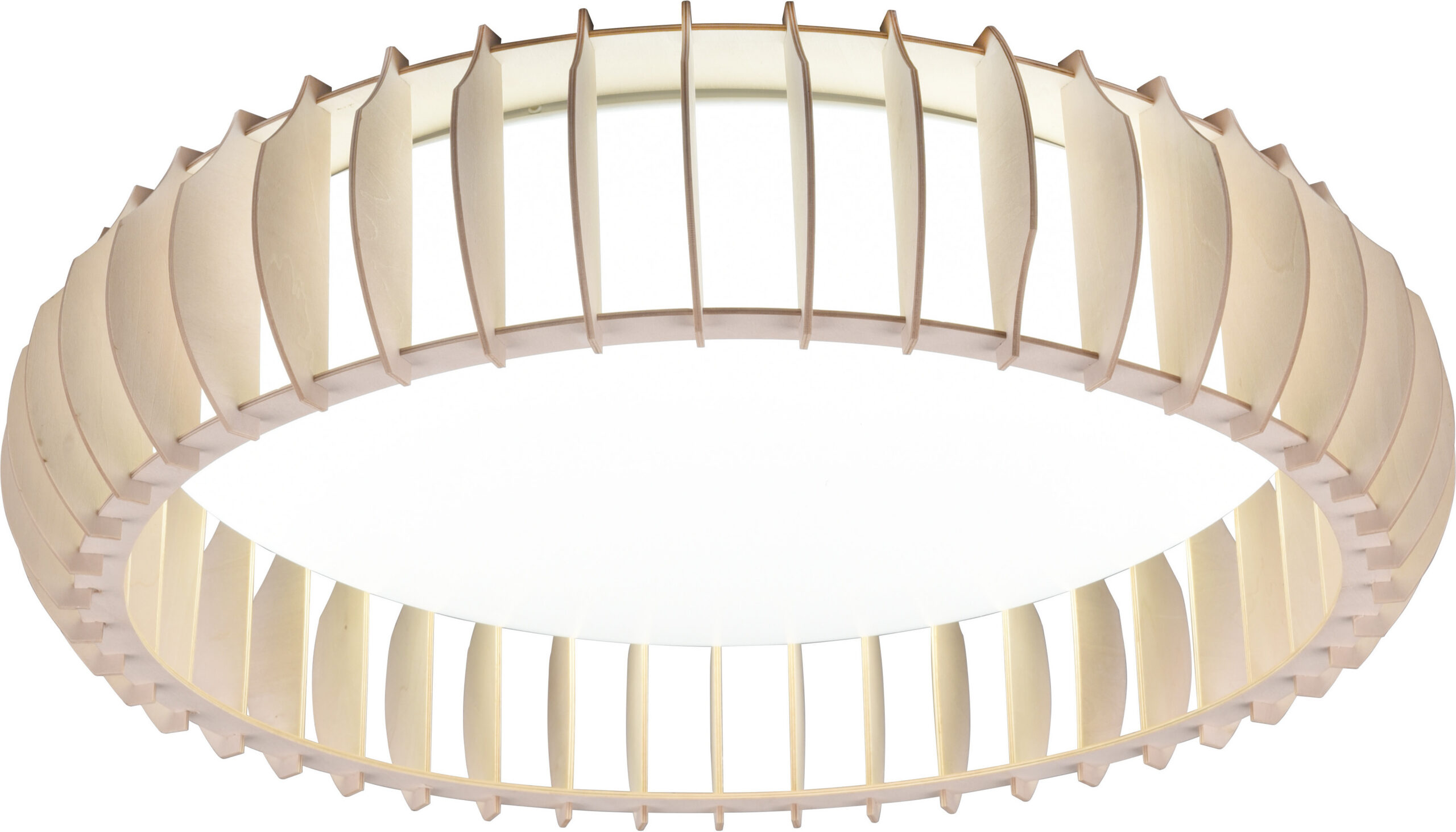 Trio Reality Monte LED-laevalgusti, 60 cm, 4400 lm, puiduvärv