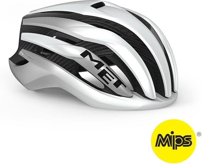 MET Trenta 3K Carbon MIPS jalgrattakiiver, 56-58 cm, valge