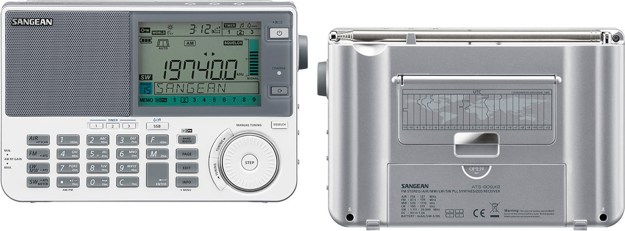 Sangean ATS-909 X2 maailmaraadio, valge