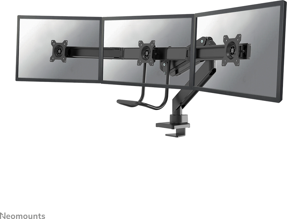 Neomounts NM-D775DX3 - monitorihoidik kolmele monitorile, must
