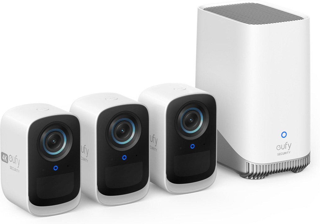 Anker eufyCam 3C kolmekordse kaameraga valvesüsteem, 4K eraldusvõimega