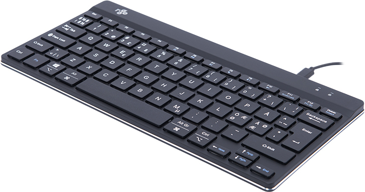 R-Go Compact Break ergonoomiline klaviatuur, juhtmega, must - Image 4