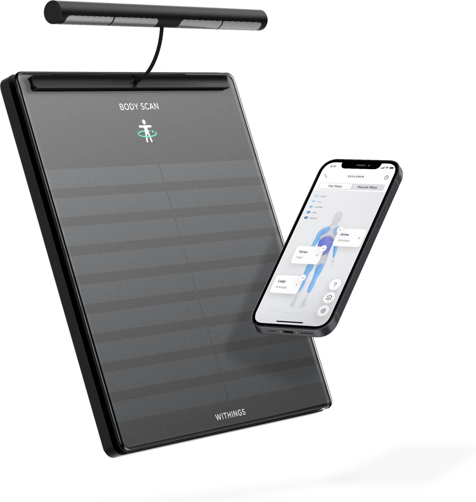 Withingsi Body Scan nutikaal, must - Image 2