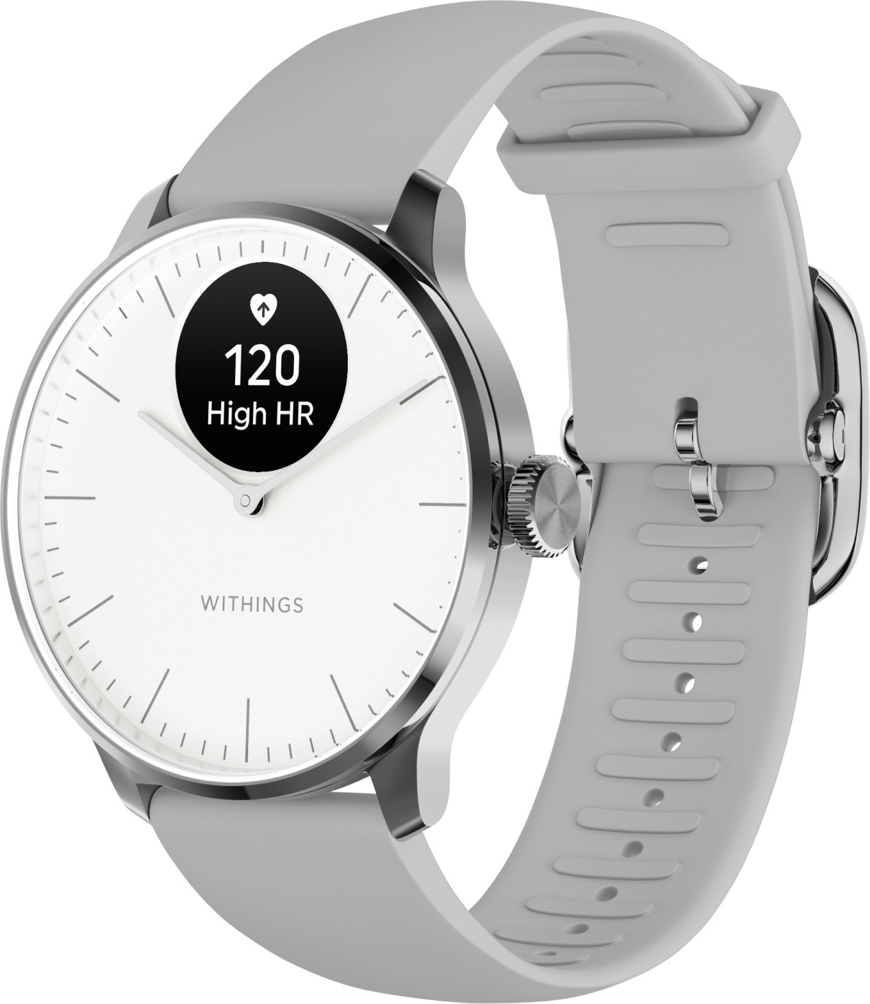 Withings Scanwatch Light nutikell, 37 mm, valge/hall