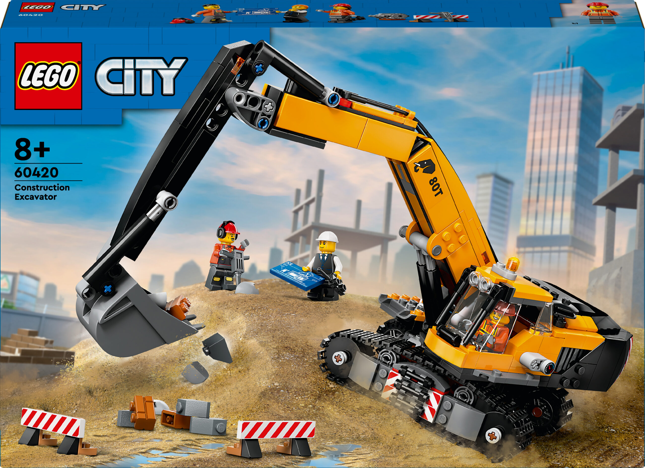 LEGO City Big Vehicles 60420 - Kollane ehitusekskavaator