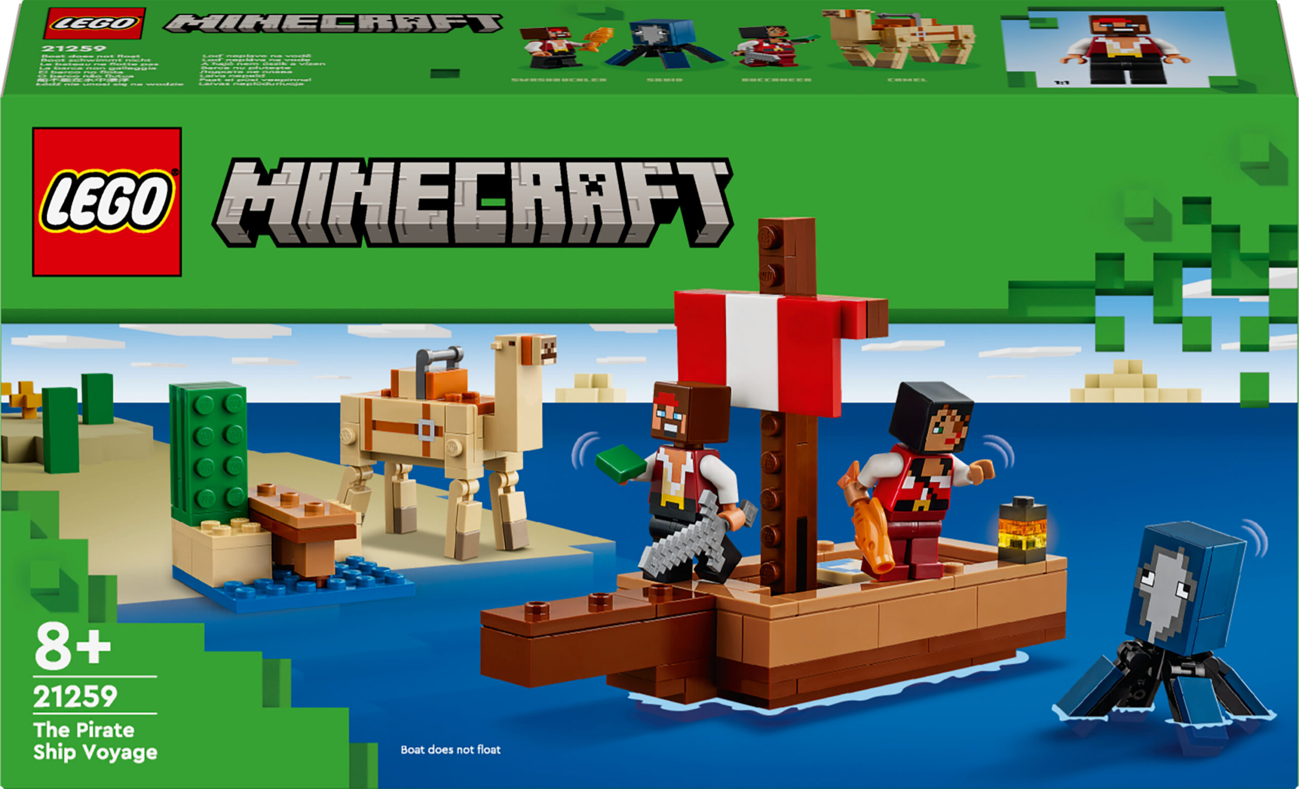 LEGO Minecraft 21259 - Piraadilaeva teekond