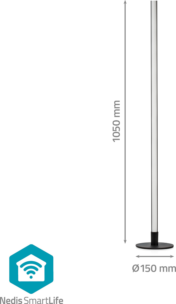 Nedis SmartLife WIFILD20RGBW meeleolulamp, 105 cm, 1 tk - Image 5