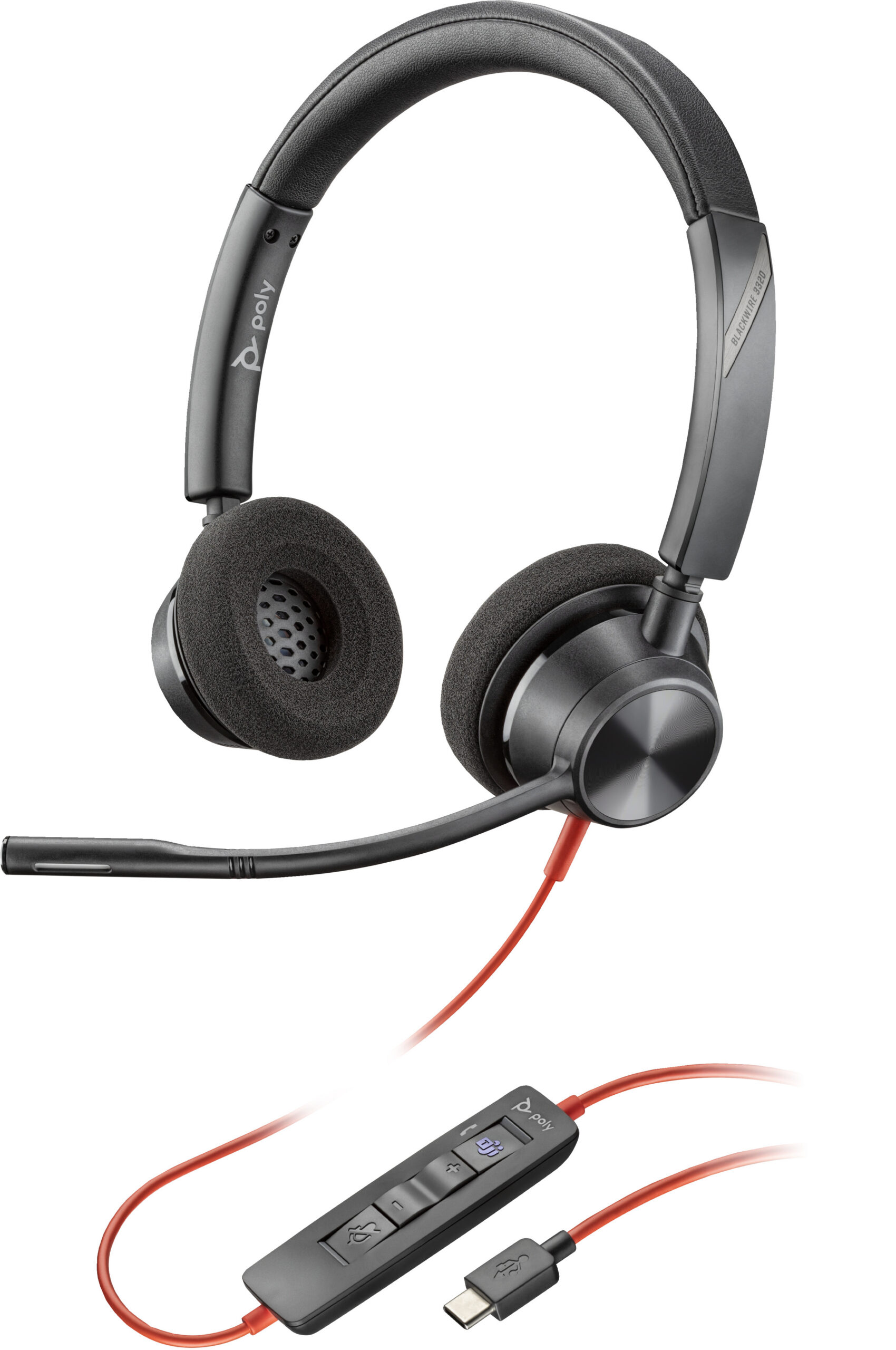 Poly Blackwire 3320 stereo peakomplekt, USB-C, Microsoft Teams sertifitseeritud (8x220AA)