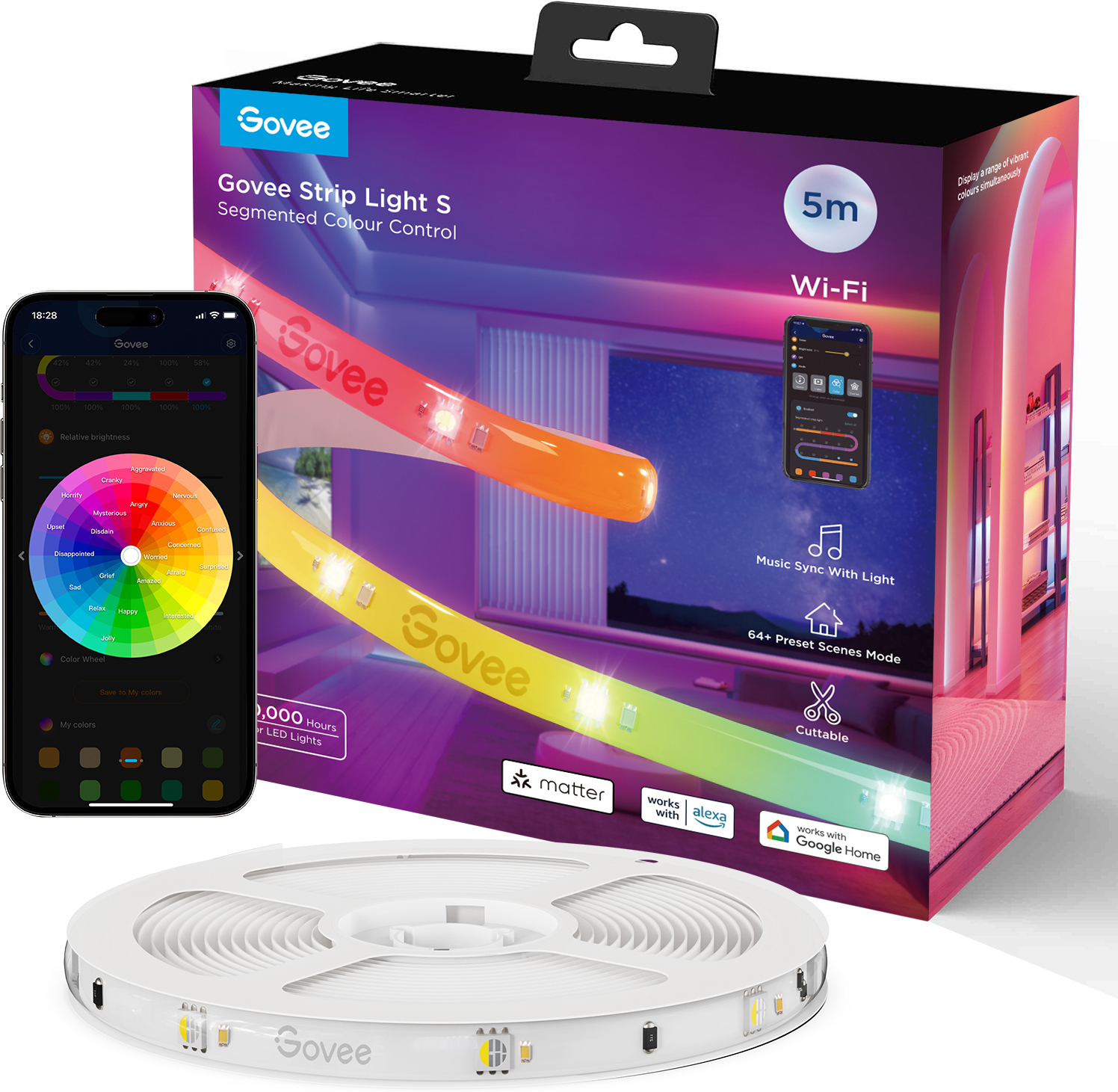 Govee RGBIC LED-valgusriba, 5 m