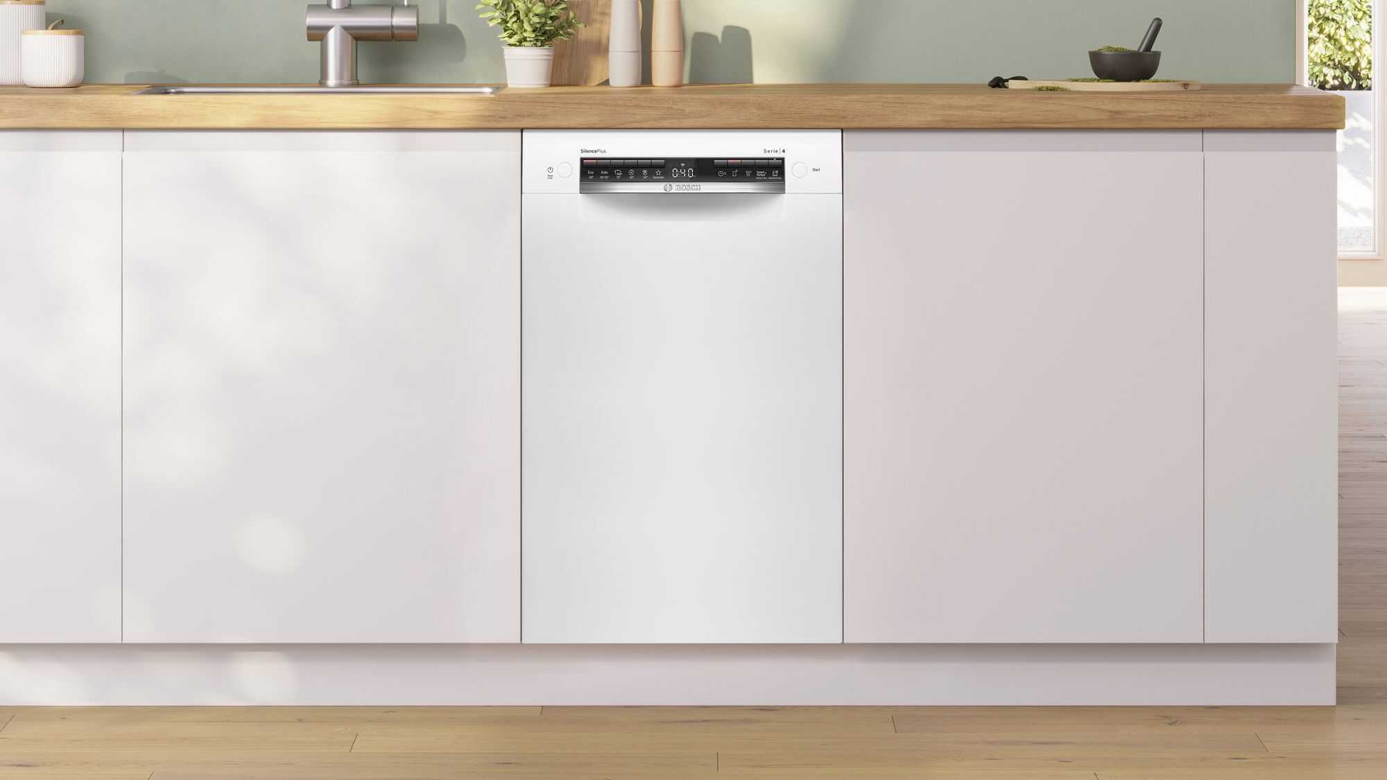 Bosch SPU4HMW01S Serie 4 nõudepesumasin, valge - Image 3