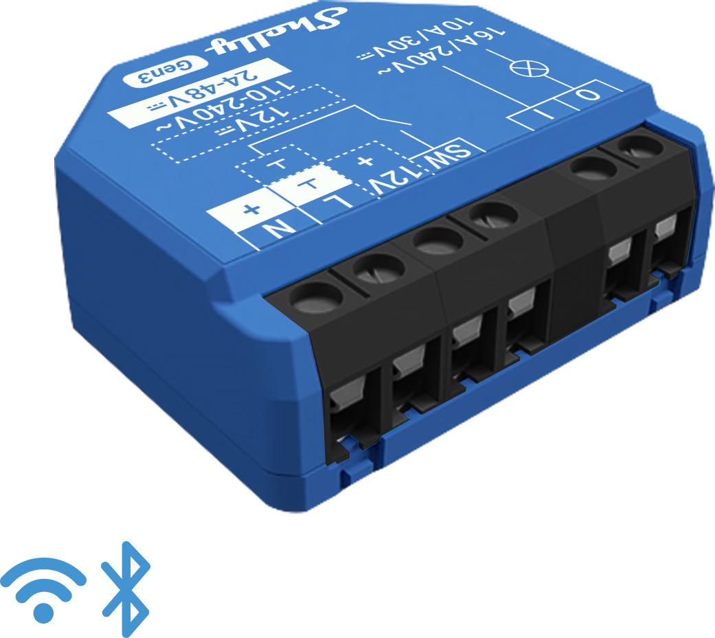 Shelly 1 Gen3 releelüliti WiFi jaoks