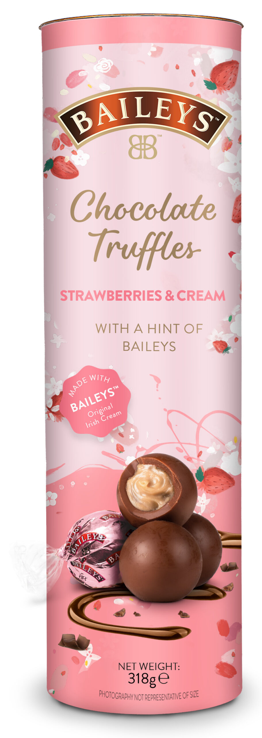 Baileys maasika- ja kreemitrühvlite šokolaadipulk, 318 g