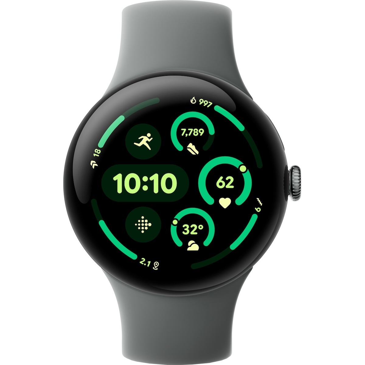 Google Pixel Watch 3 WiFi nutikell, 45 mm, sarapuupruun / mattmust - Image 2