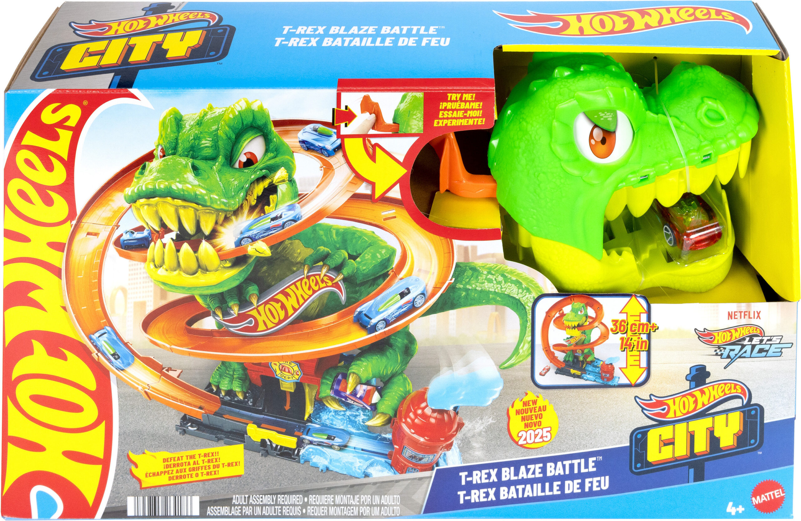 Hot Wheels City T-Rex Blaze lahingurada