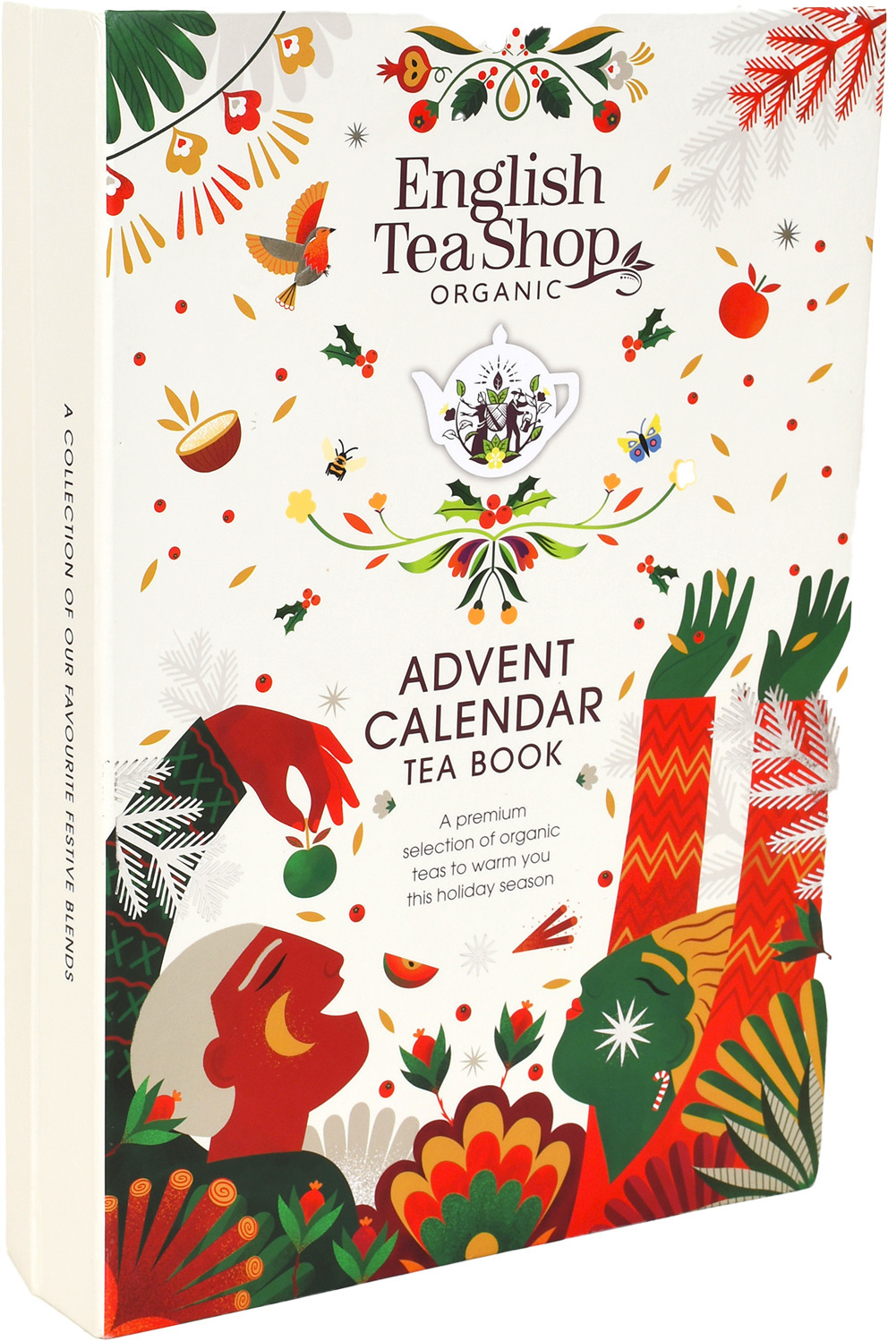 English Tea Shop Organic suur tee jõulukalender, valge, 25 tk (6 x 50 g)