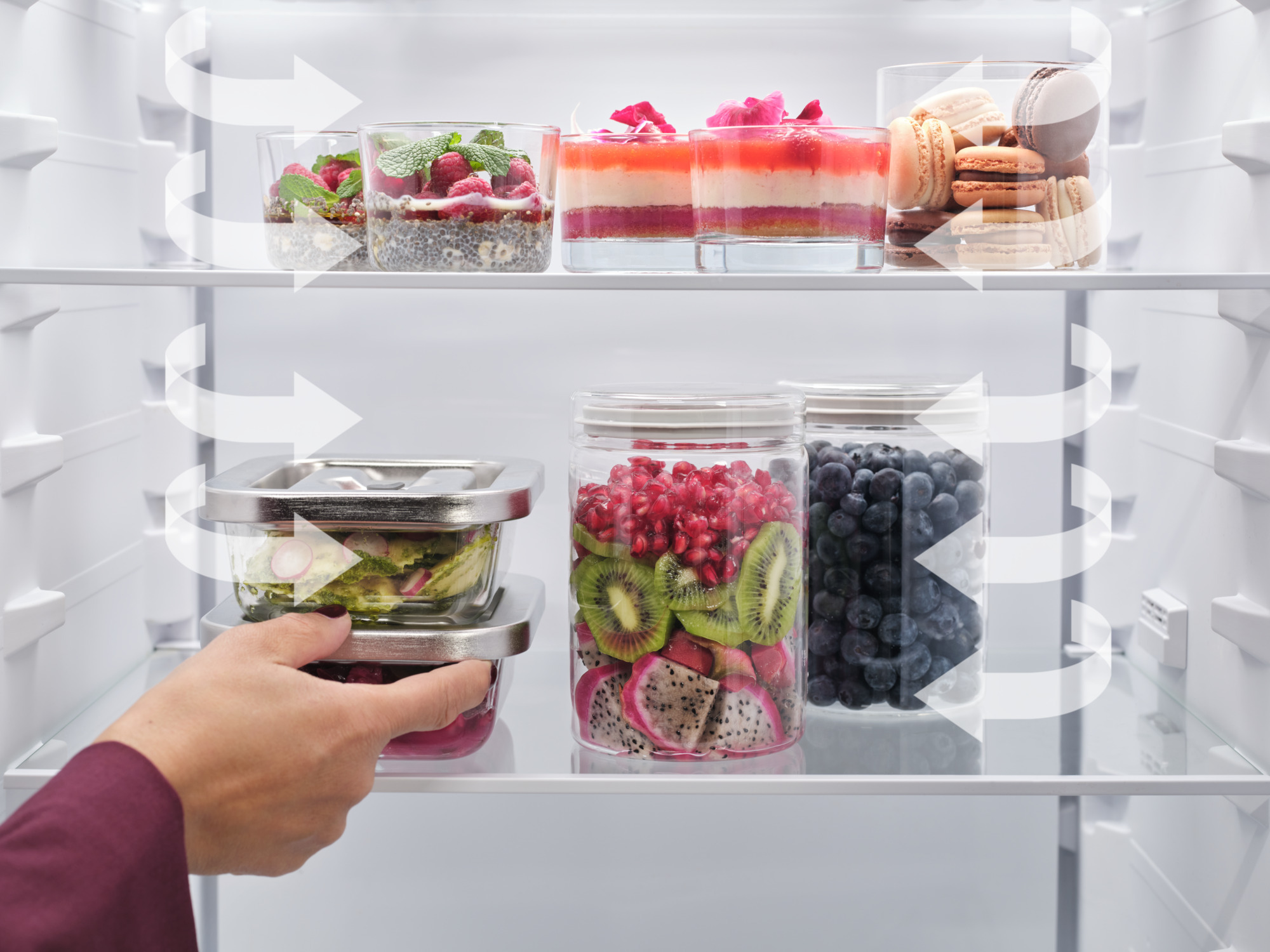 AEG RKE638E6MB 7000 seeria külmkapp, must - Image 4