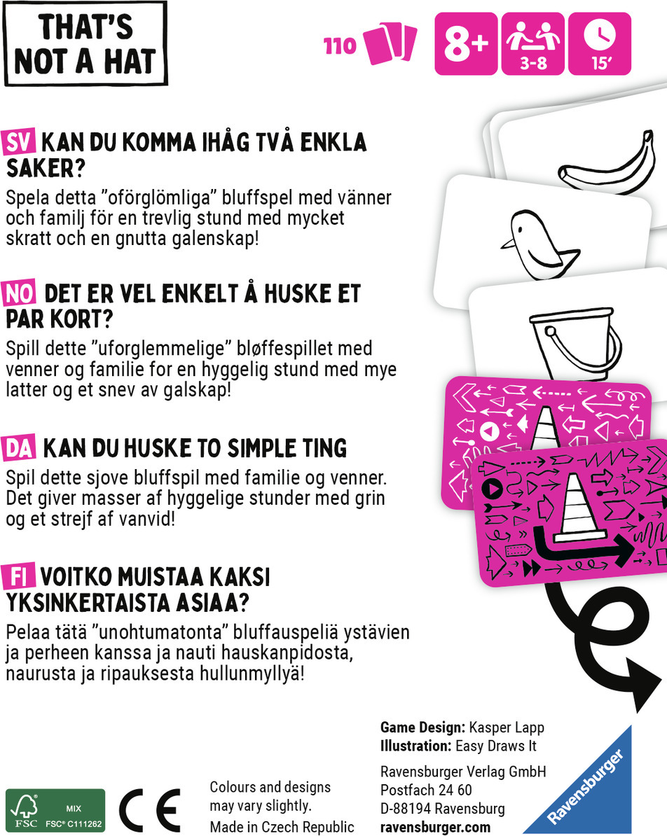 Ravensburger That's Not A Hat Bluff mäng - Image 2