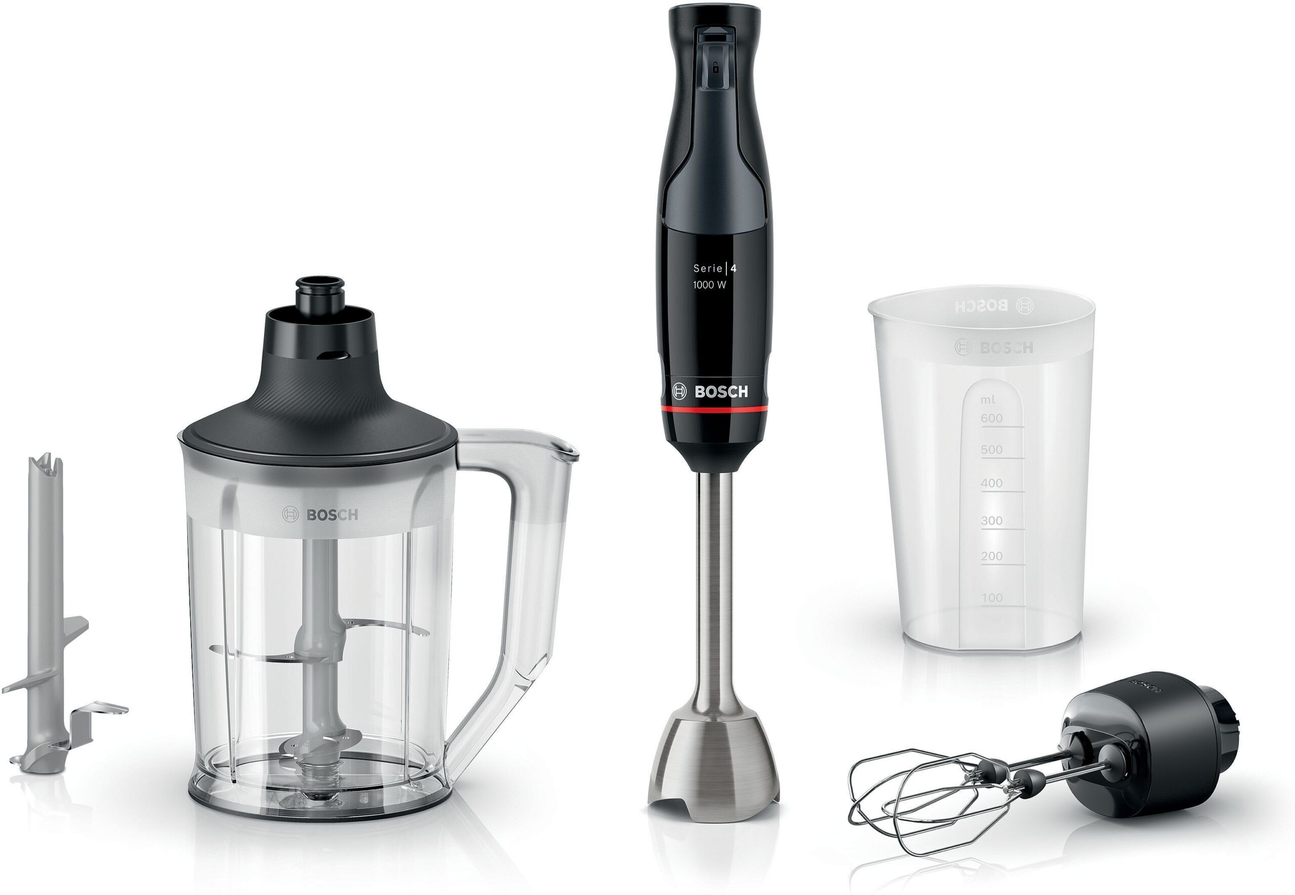 Bosch Serie 4 ErgoMaster MSM4B654 käsimikser, 1000 W, must/antratsiit
