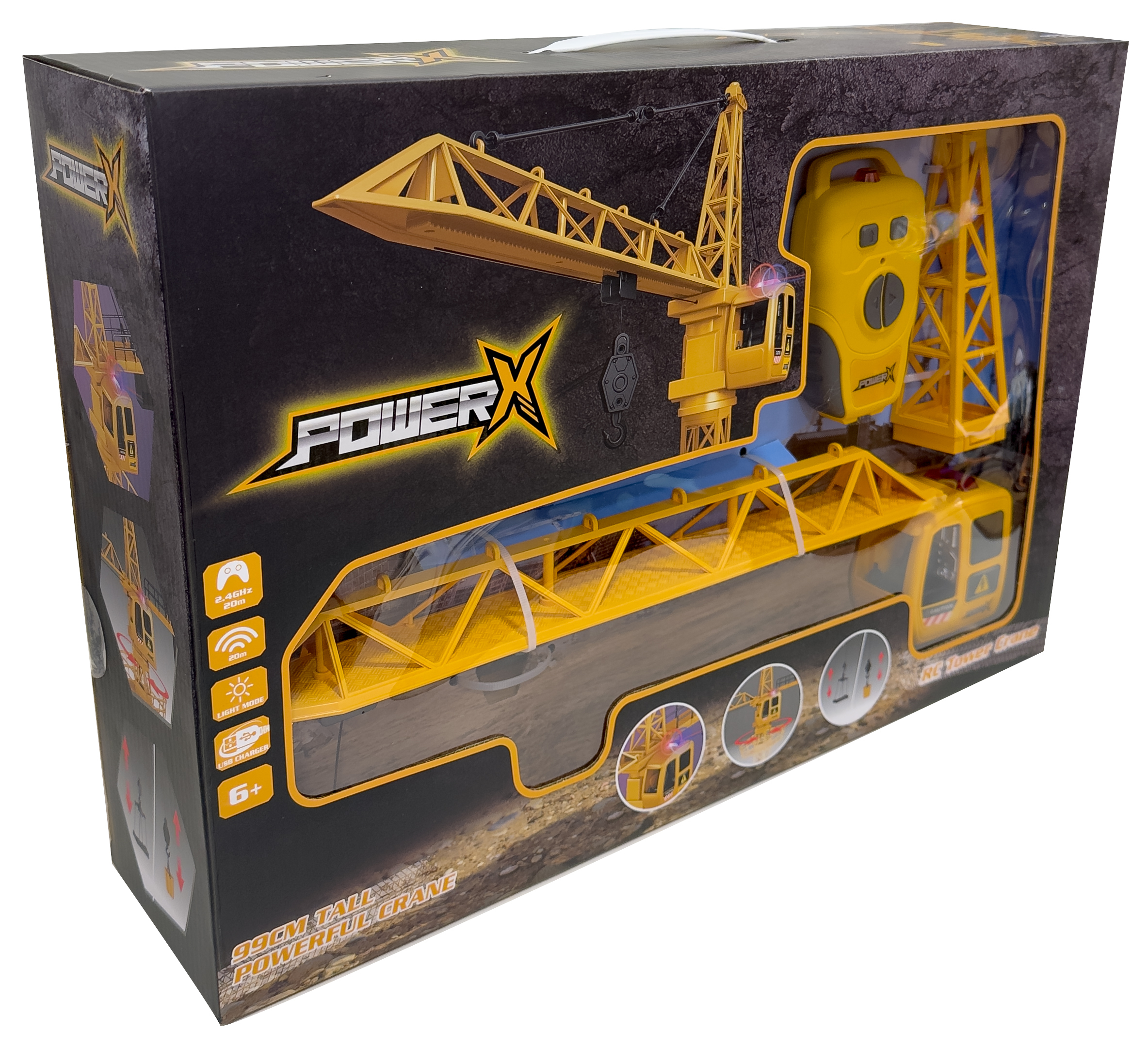 Power X tornkraana, puldiga juhitav
