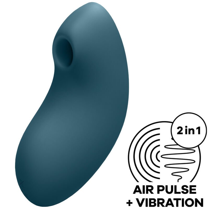 VULVA LOVER 2 AIR PULSE STIMULATOR & VIBRATOR BLUE