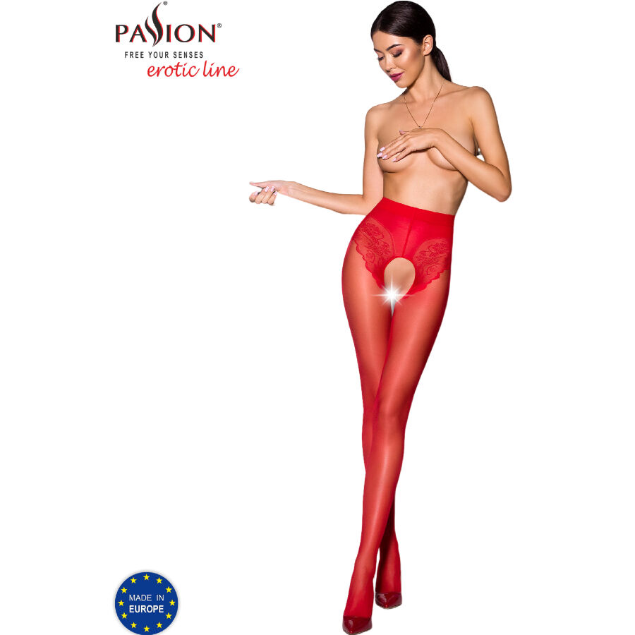 TIOPEN 006 RED TIGHTS 1/2 30 DEN