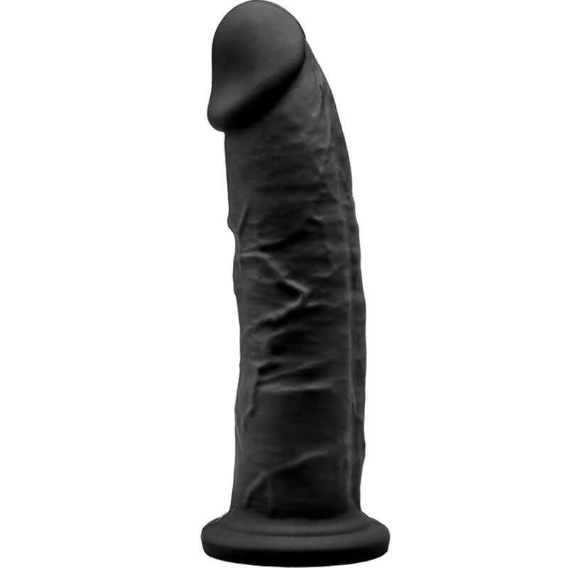 MODEL 2 REALISTIC PENIS PREMIUM SILEXPAN SILICONE BLACK 19 CM