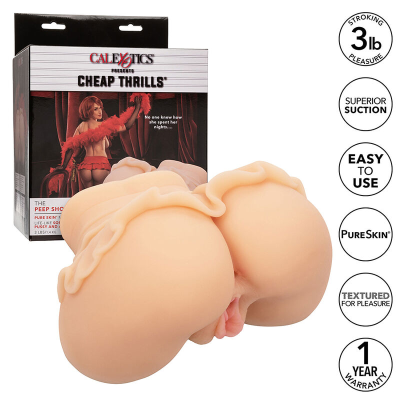 THE PEEP SHOW GIRL DOUBLE REALISTIC MASTURBATOR FLESH