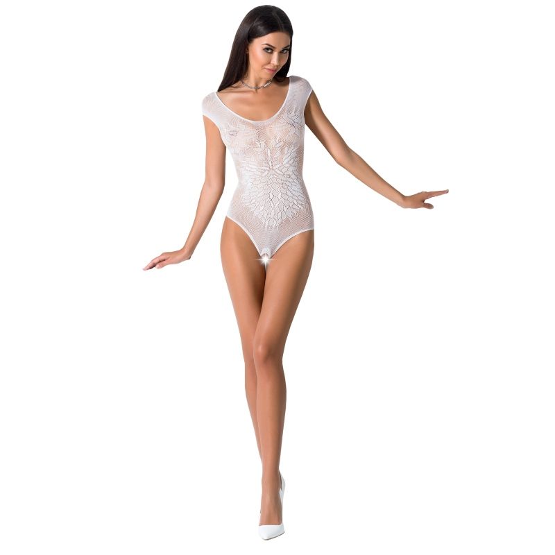 WOMAN BS064 WHITE BODYSTOCKING ONE SIZE
