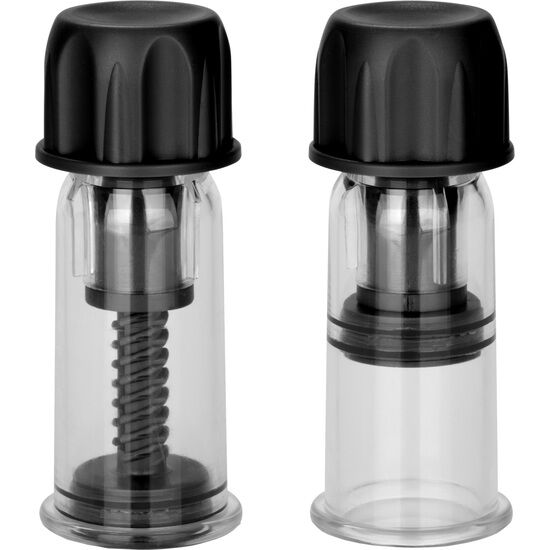 COLT SUCTION CUPS WITH STIMULATING WAVES FOR THE NIPPLE, BLACK