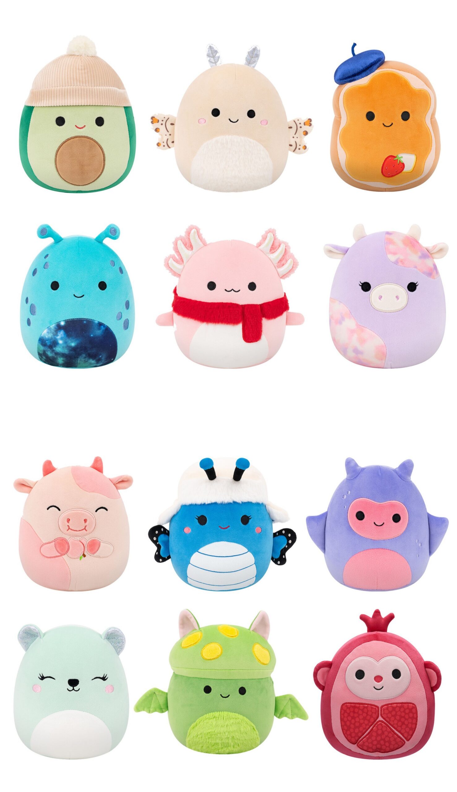Squishmalwows P25 pehme mänguasi, assortii, 19 cm