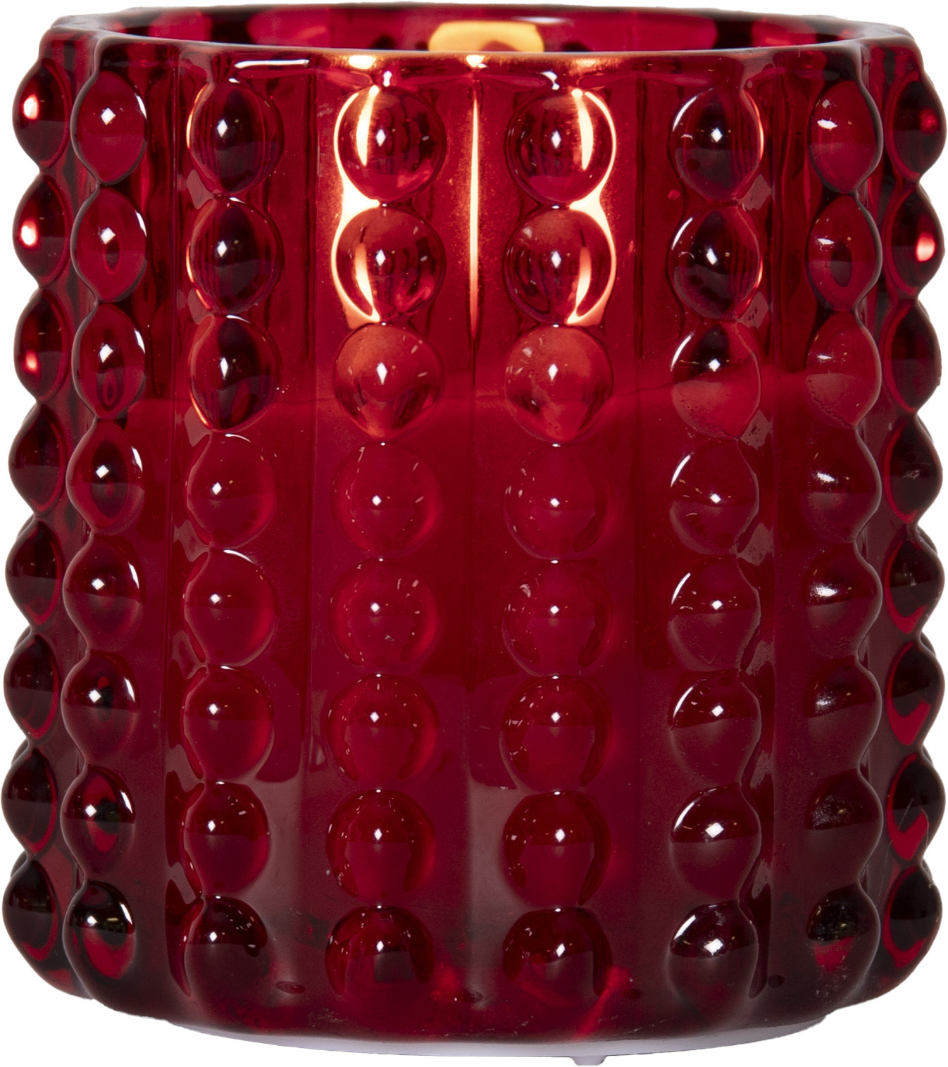 Star Trading Flamme Dotty küünal punane, 9,5 cm