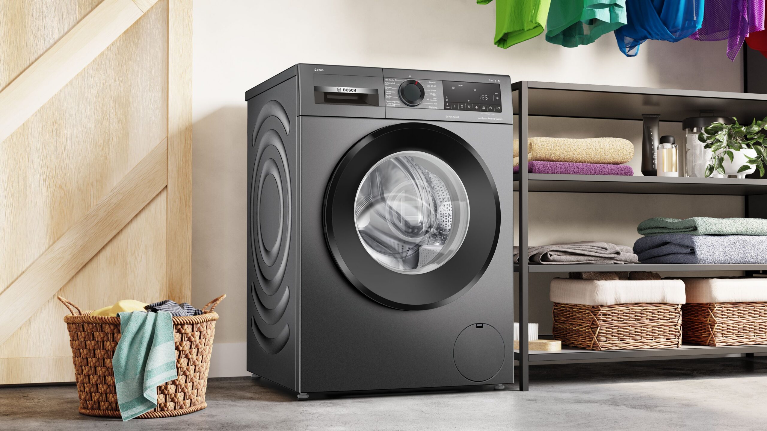 Bosch Serie 6 pesumasin, hall (WGG244RFSN) - Image 2