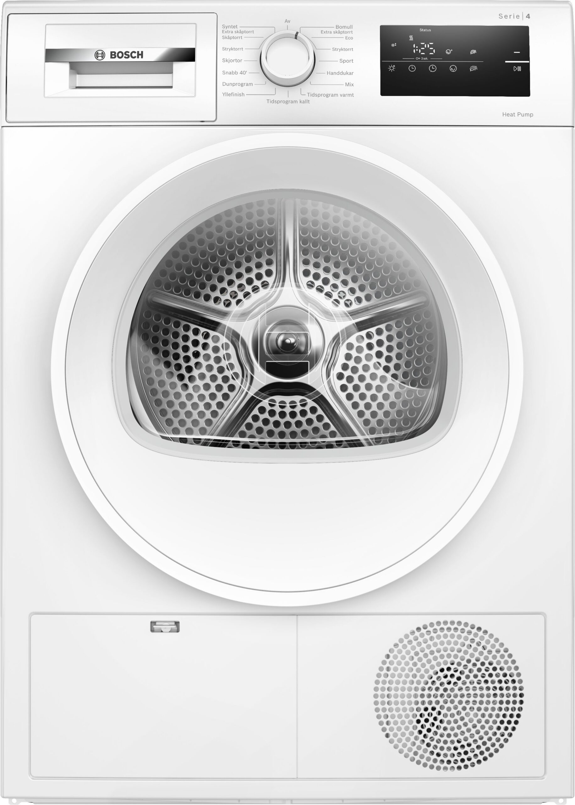 Bosch Serie 4 soojuspumbaga kuivati, 8 kg, valge (WTH85V0MSN)