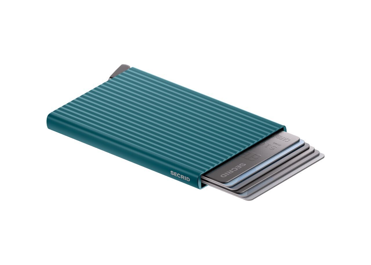 Secrid Cardprotector Fluted+ kaardiümbris, sinakasroheline - Image 3