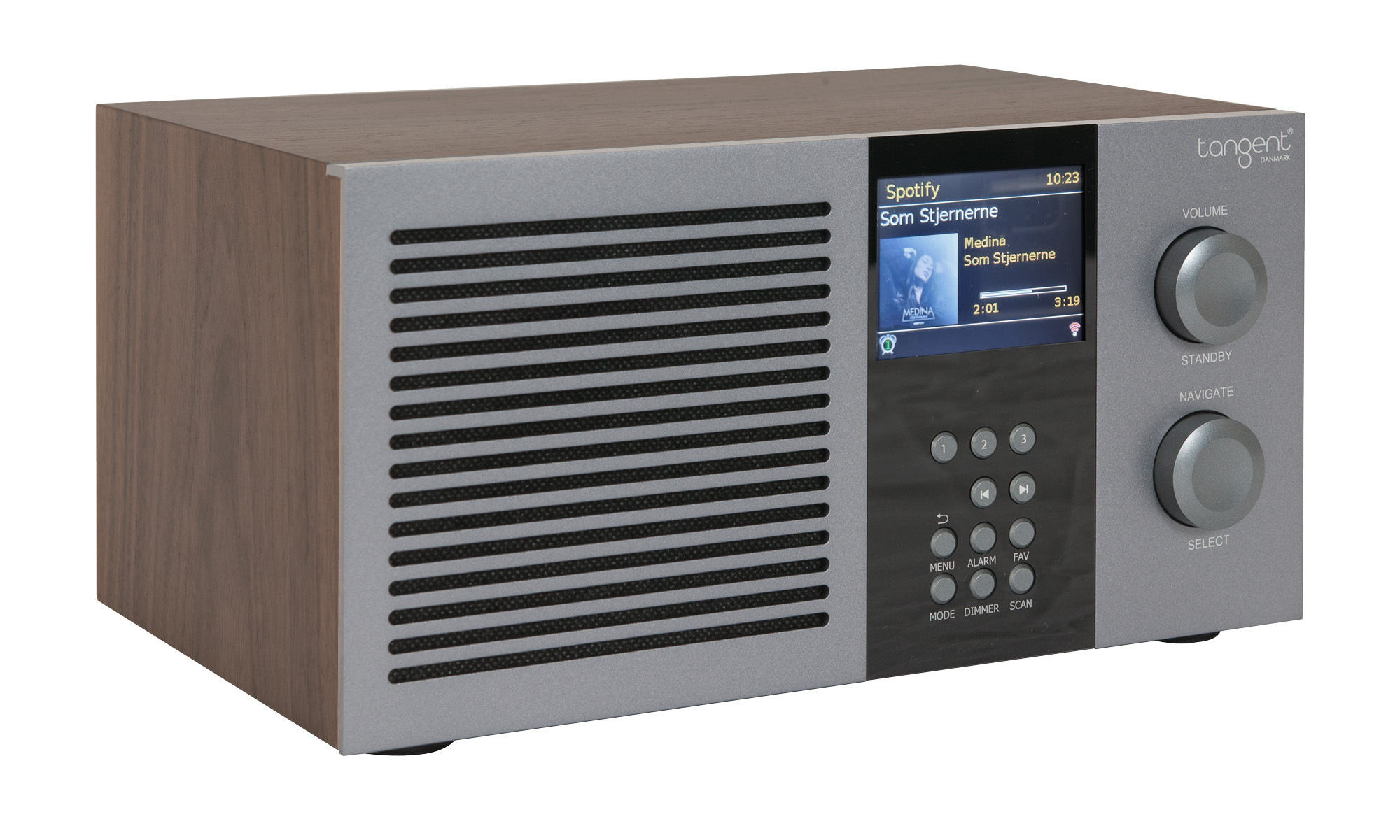 Tangent Radio Tre lauaraadio, pähklipuu