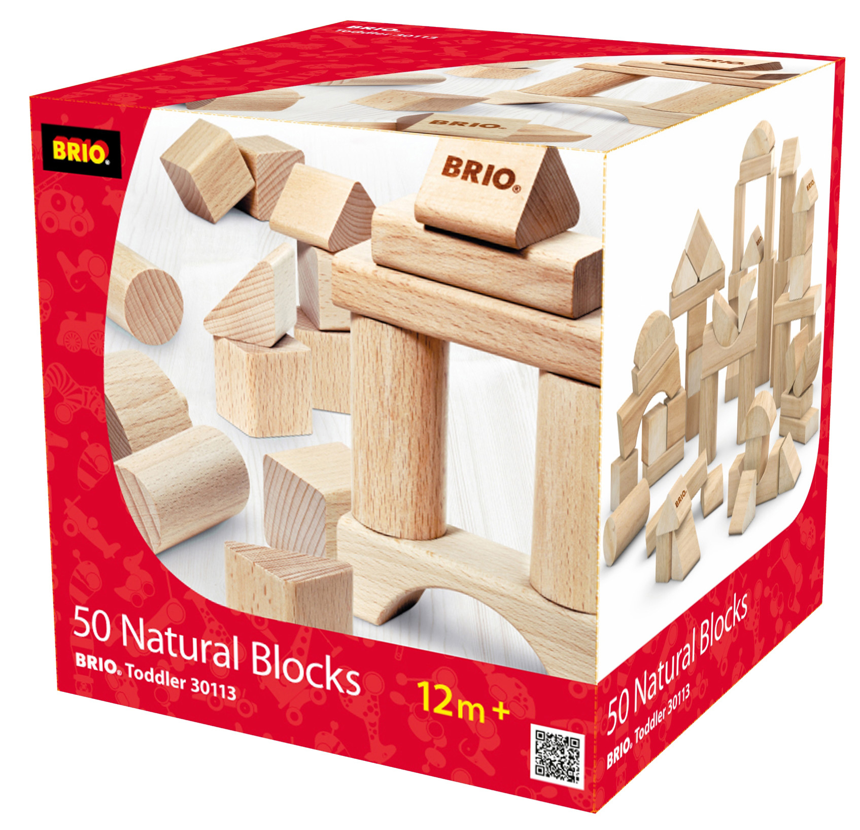 BRIO 30113 - puidust klotsid, 50 tk