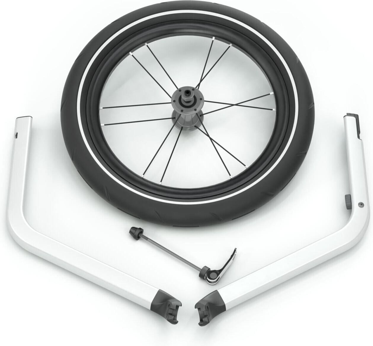 Thule Chariot Jog Kit topelt, ümberehituskomplekt kahekohalisest kärust jooksukäruks