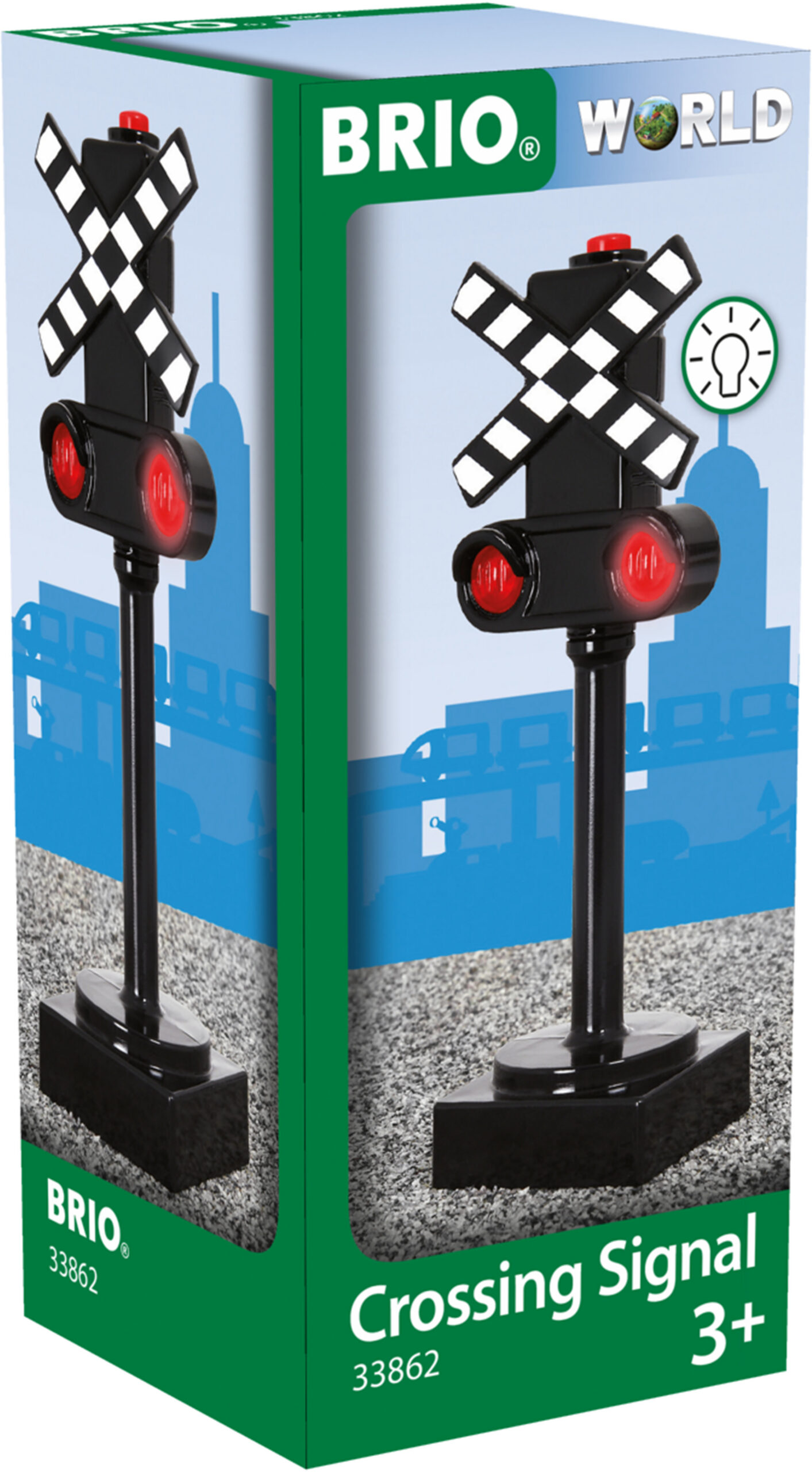 BRIO World 33862 - Raudteeülesõidukoha tuli