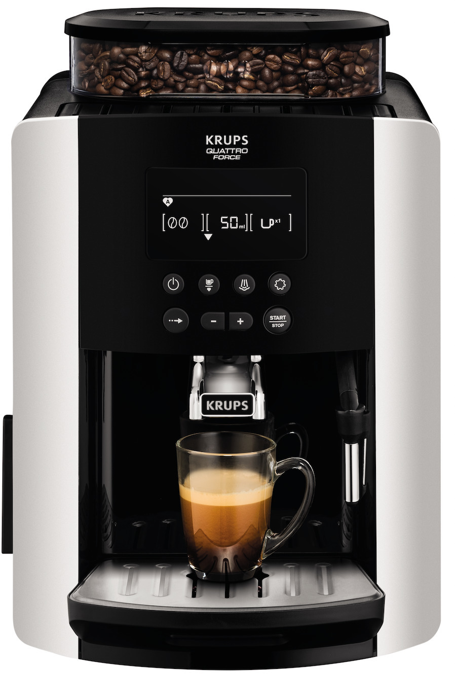 Krups Arabica Quattro Force hõbedane kohvimasin