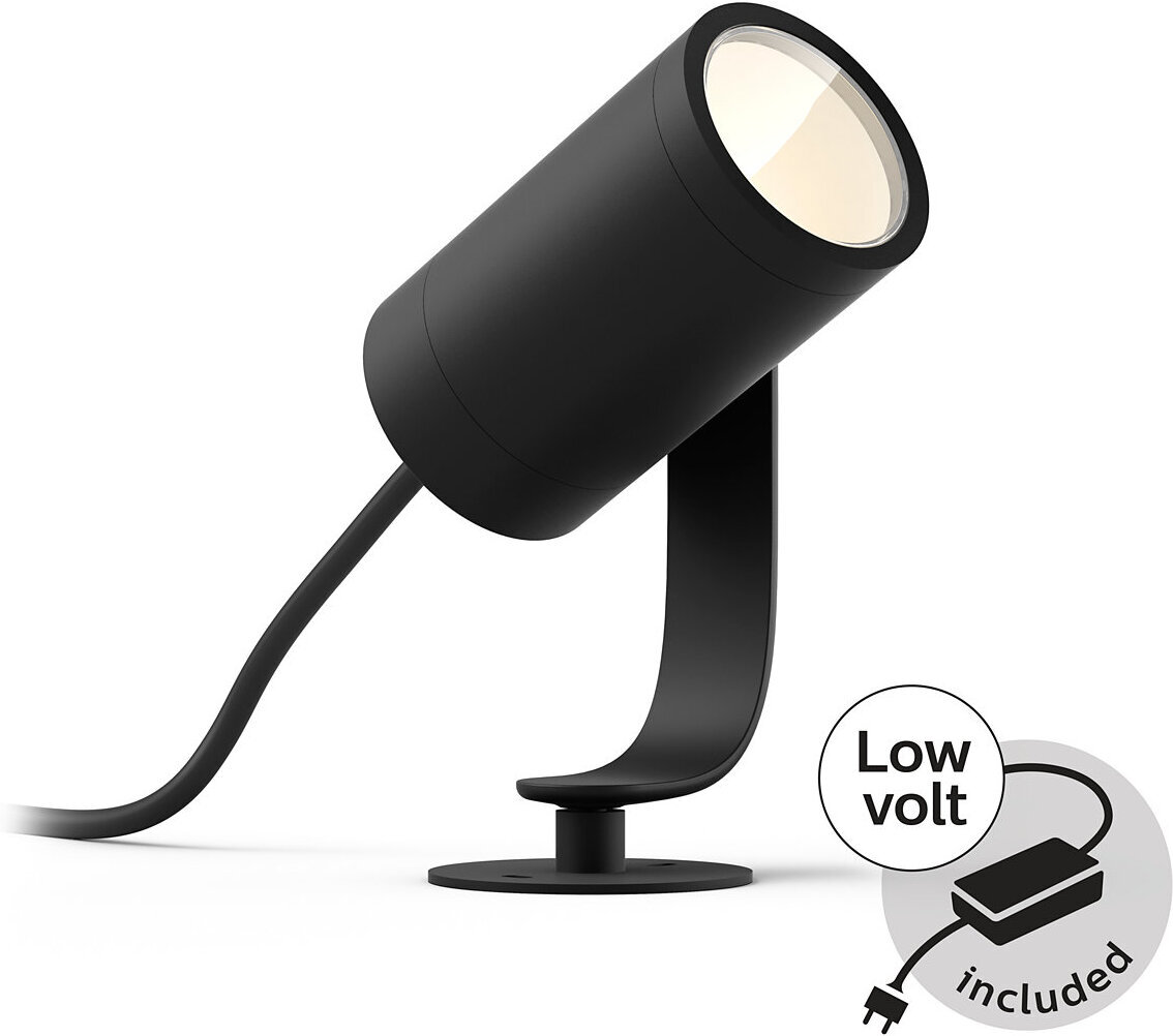 Philips Hue Lily Outdoor valge meeleolu ja värviline nutikas aiavalgusti komplekt 3 tk, antratsiithall, õue kasutus, 8W - Image 5