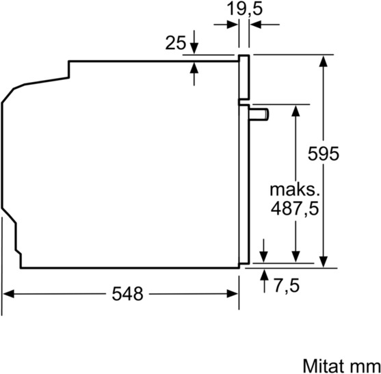 Bosch HBA530BB0S Serie 2 eraldi ahi, must - Image 5