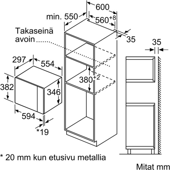 Bosch BFL524MS0 Serie 6 mikrolaineahi, teras - Image 5