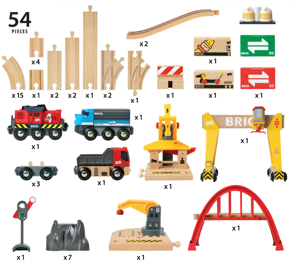 BRIO World 33097 - suure koormaga rööbastee komplekt - Image 3