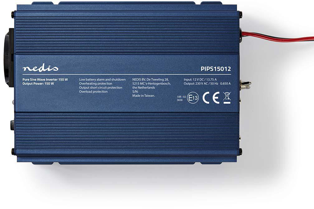 Nedis 150 W puhta siinuslaine inverter, 12 V alalisvool -> 230 V vahelduvvool - Image 4