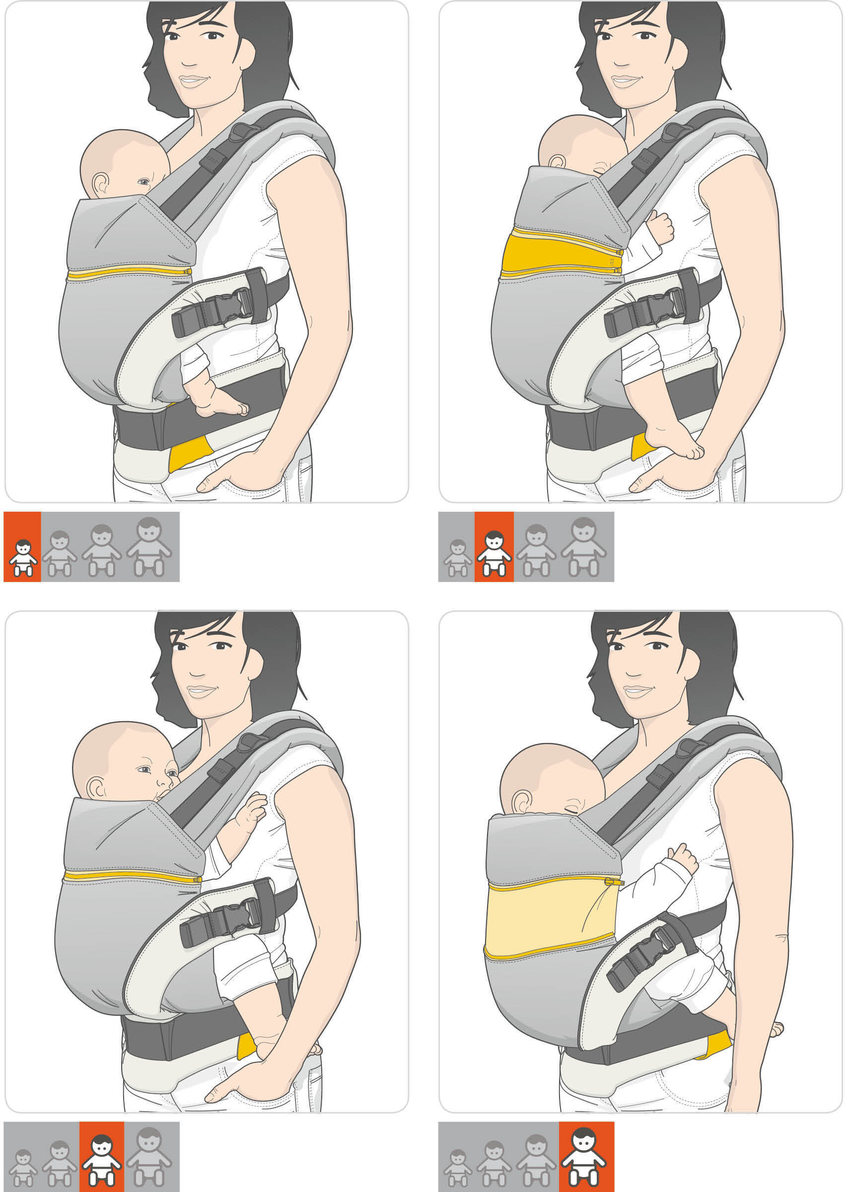 Manduca XT puuvillane seljakott, teksariie Must-karamellikaramelli värvi - Image 2