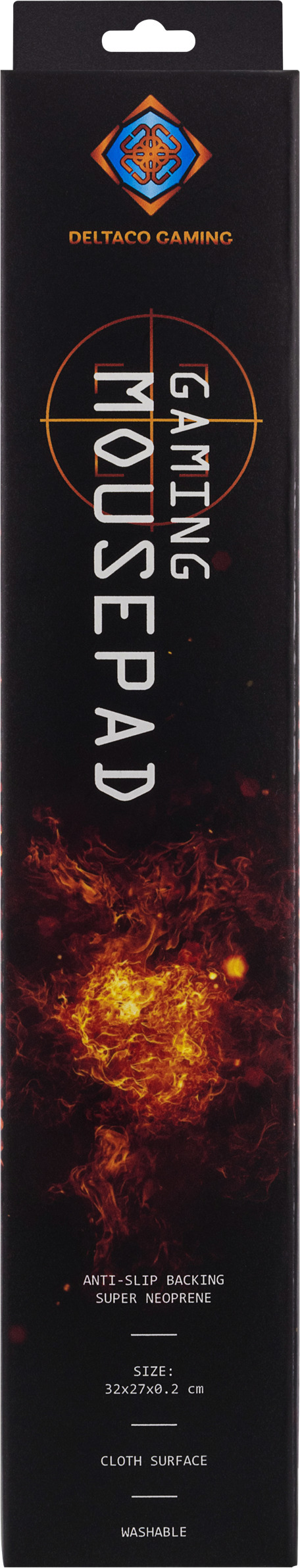 Deltaco Gaming GAM-005 hiirematt, 32 x 27 cm, must - Image 4