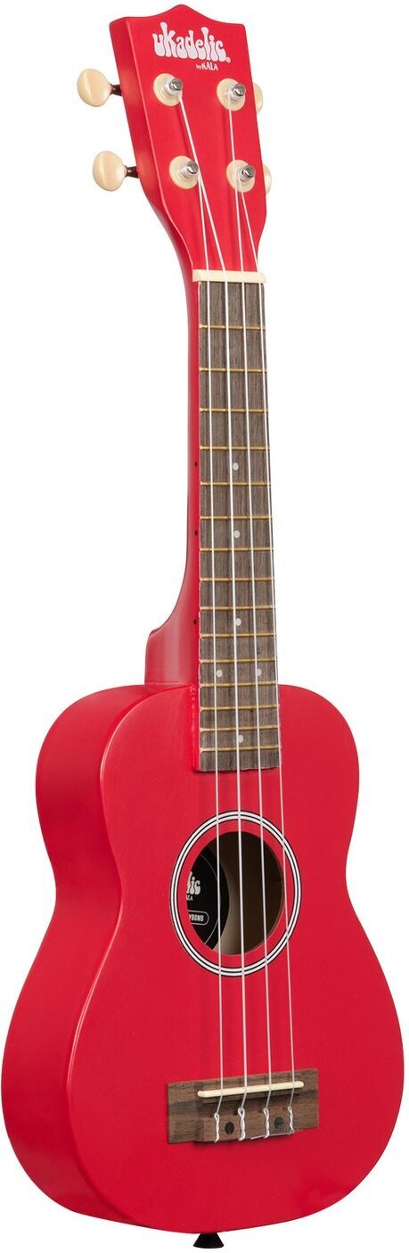 Kala Ukadelic Cherry Bomb soprano ukulele, punane